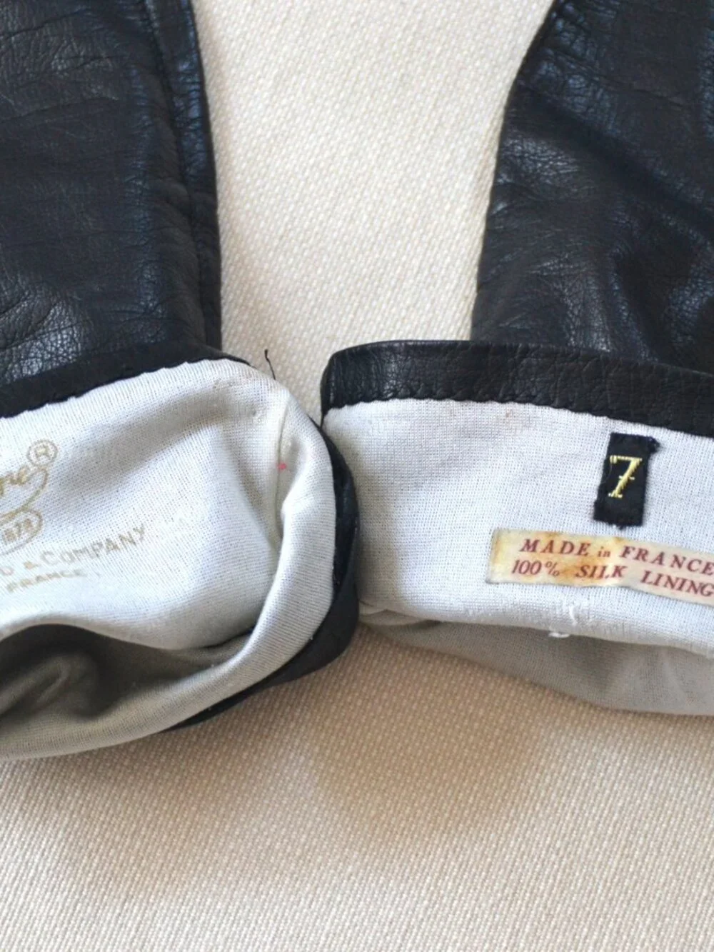 ALEXANDRE BLACK Vintage Gloves 14.5